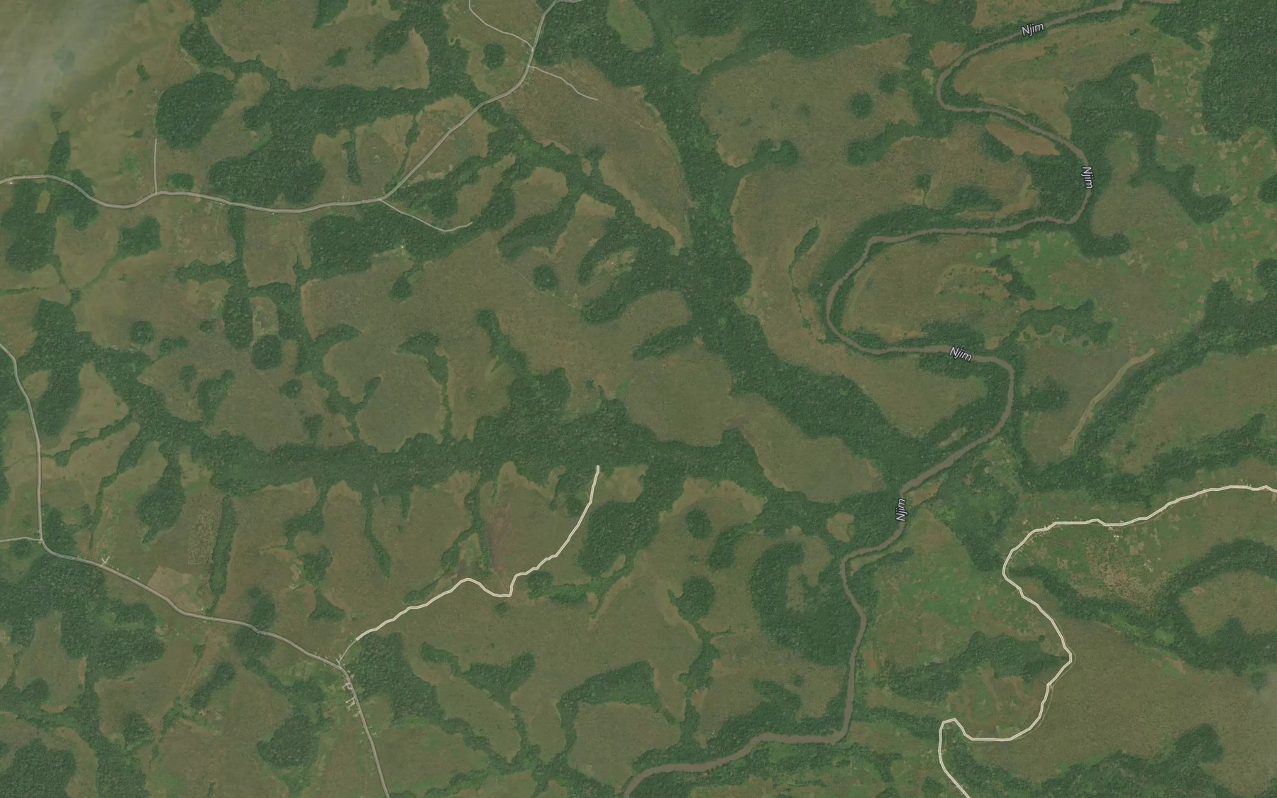 Satellite map of the Midinti