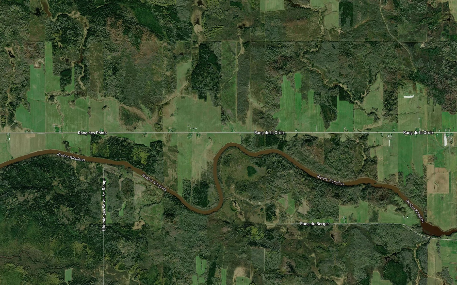 Satellite map of the Cours d'eau Corriveau