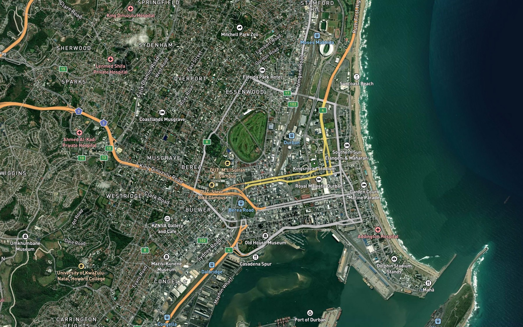 Satellite map of the Silburn Channel