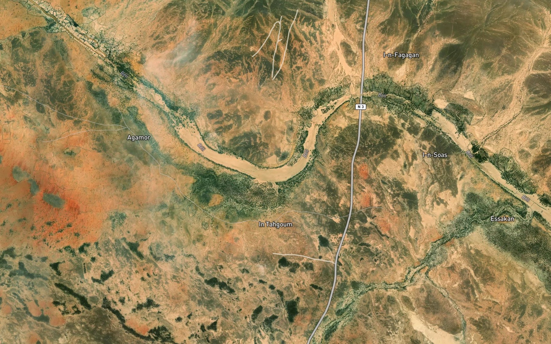 Satellite map of the I-n-Tangoum