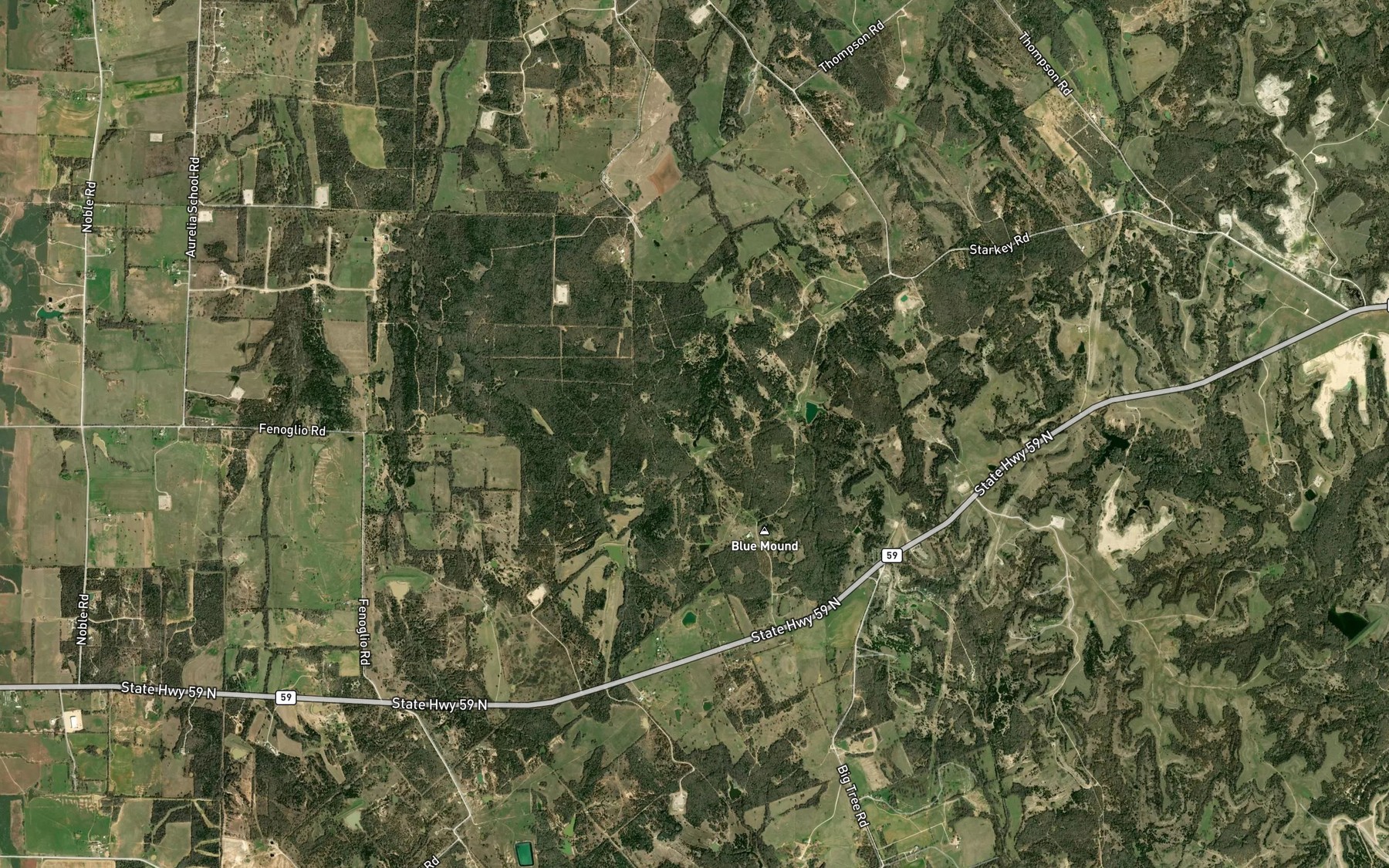 Satellite map of the Soil Conservation Service Debris Basin 118
