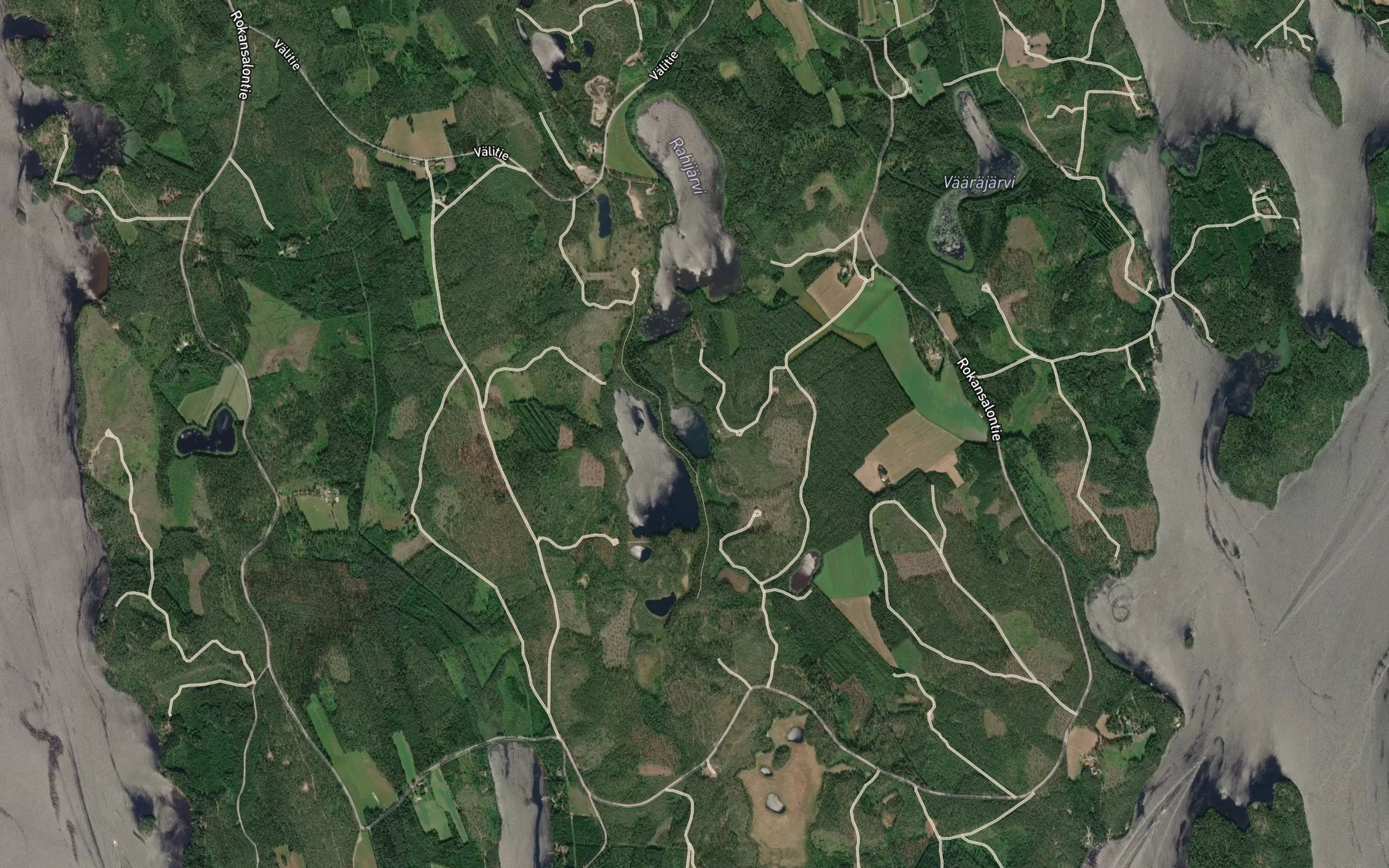 Satellite map of the Pieni Rahijarvi