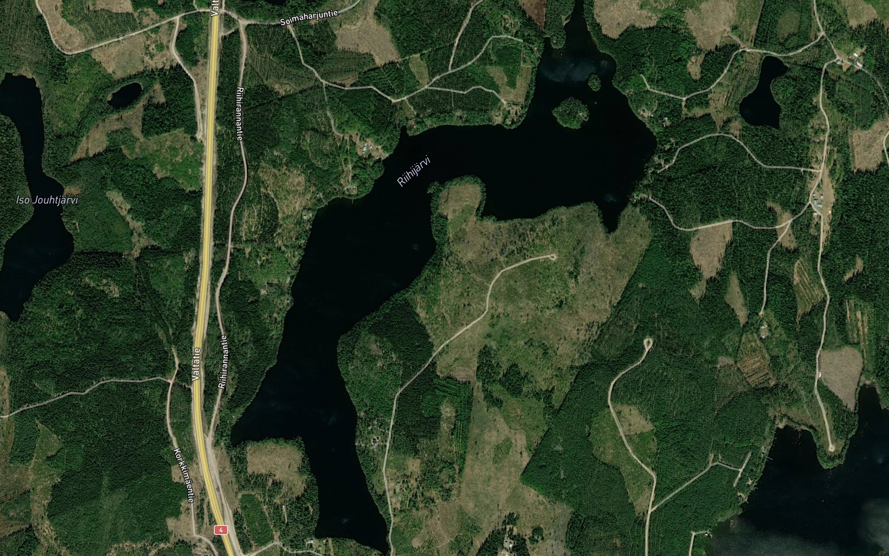Satellite map of the Riihijarvi