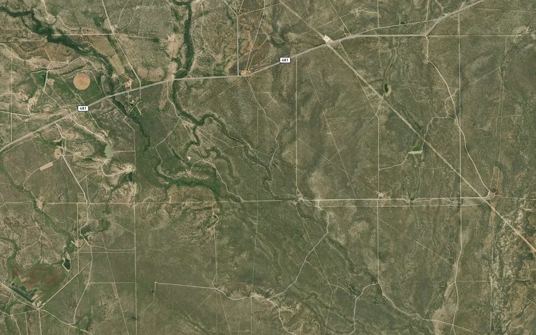 Satellite map of the Conejos Creek