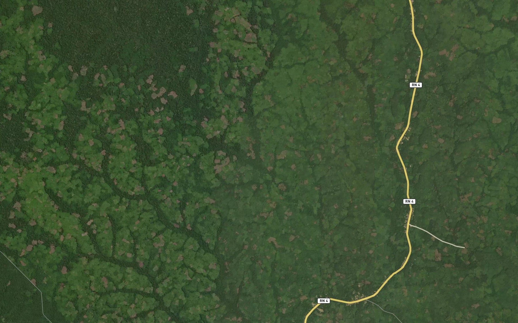 Satellite map of the Lubau