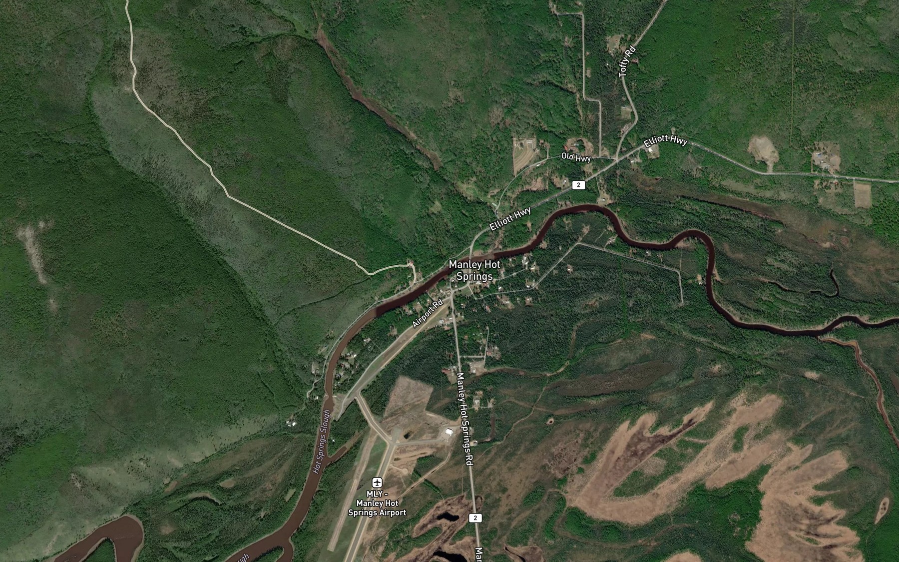 Satellite map of the Ohio Creek