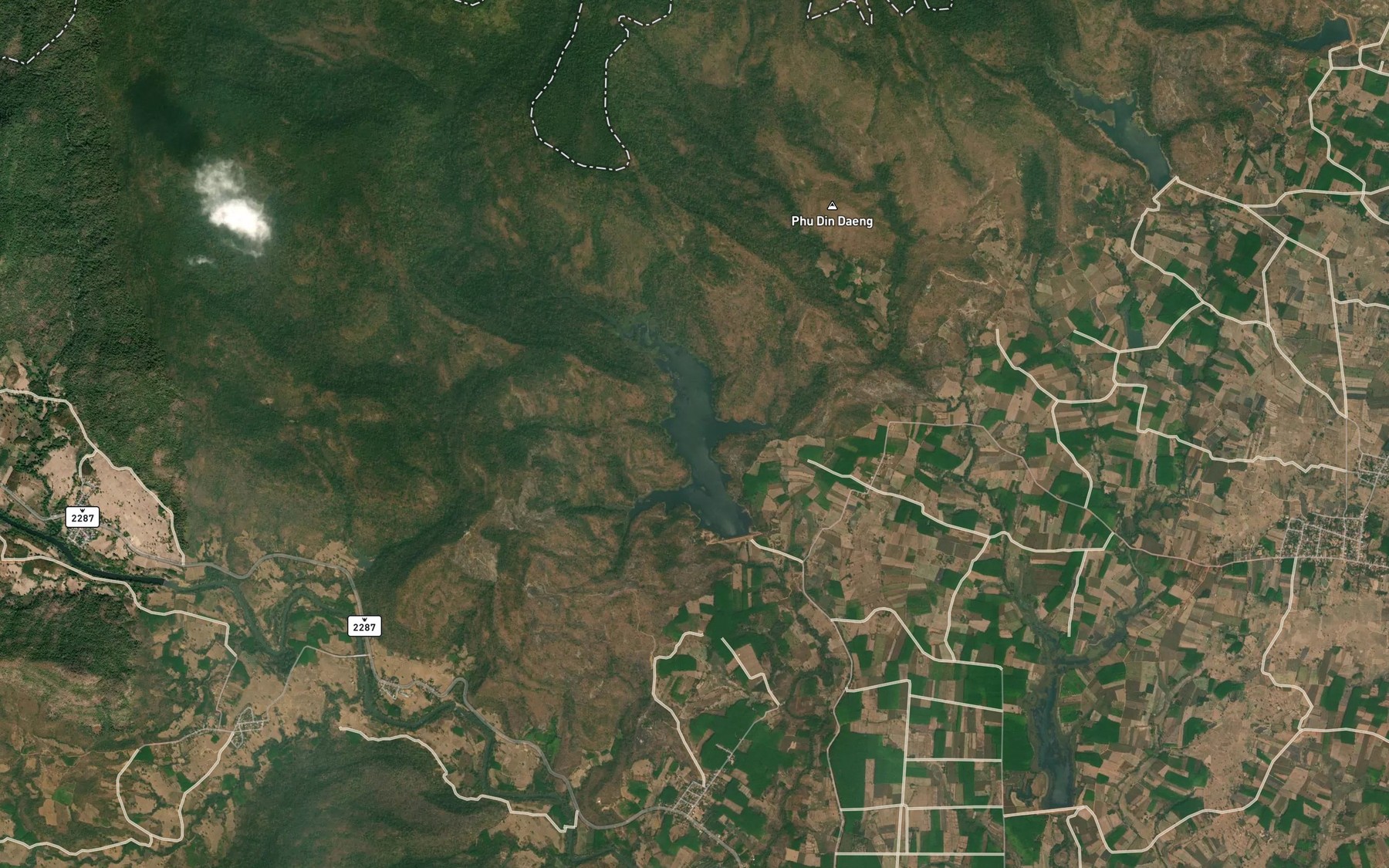 Satellite map of the Ang Kep Nam Huai Rai