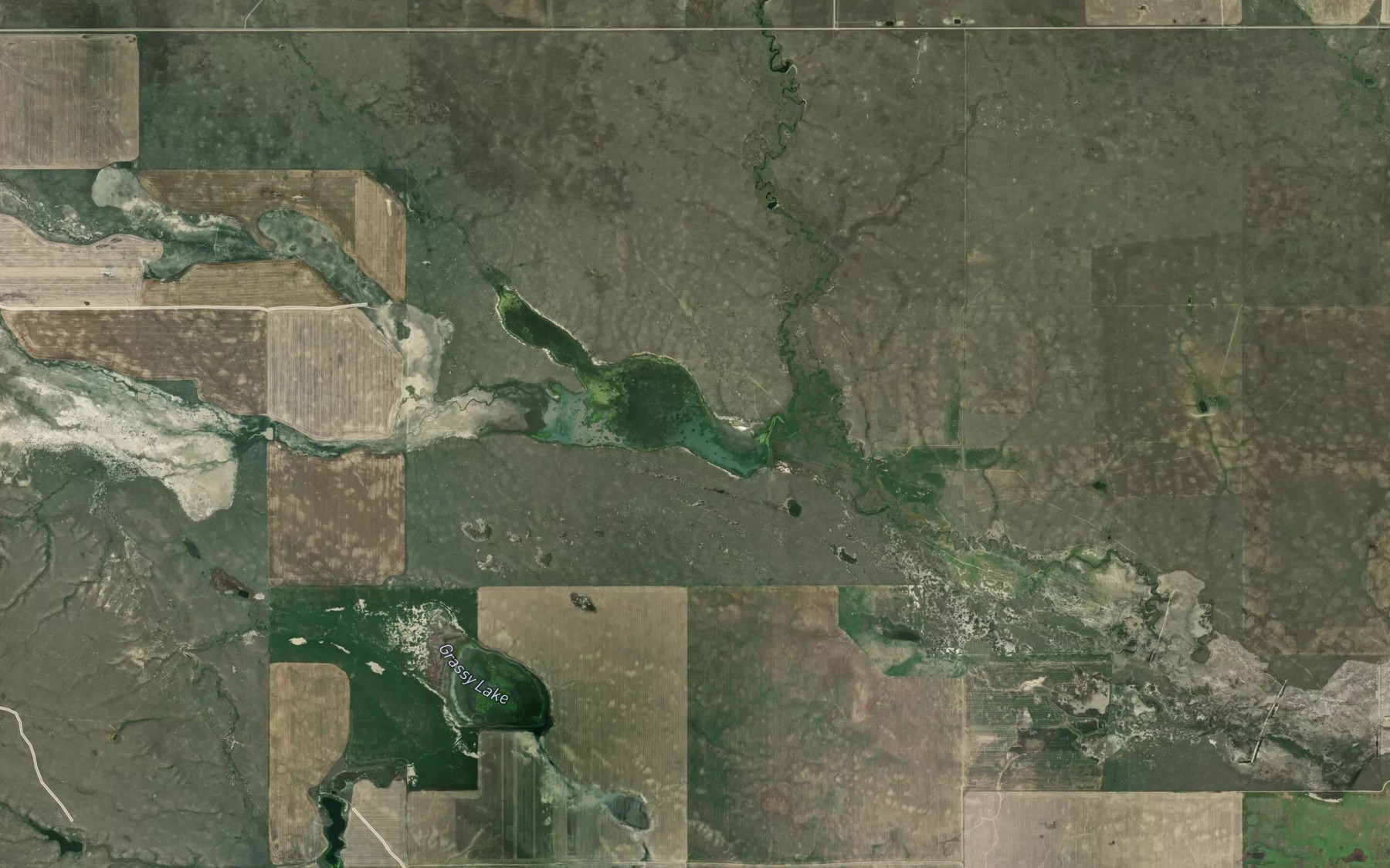 Satellite map of the McLean Reservoir