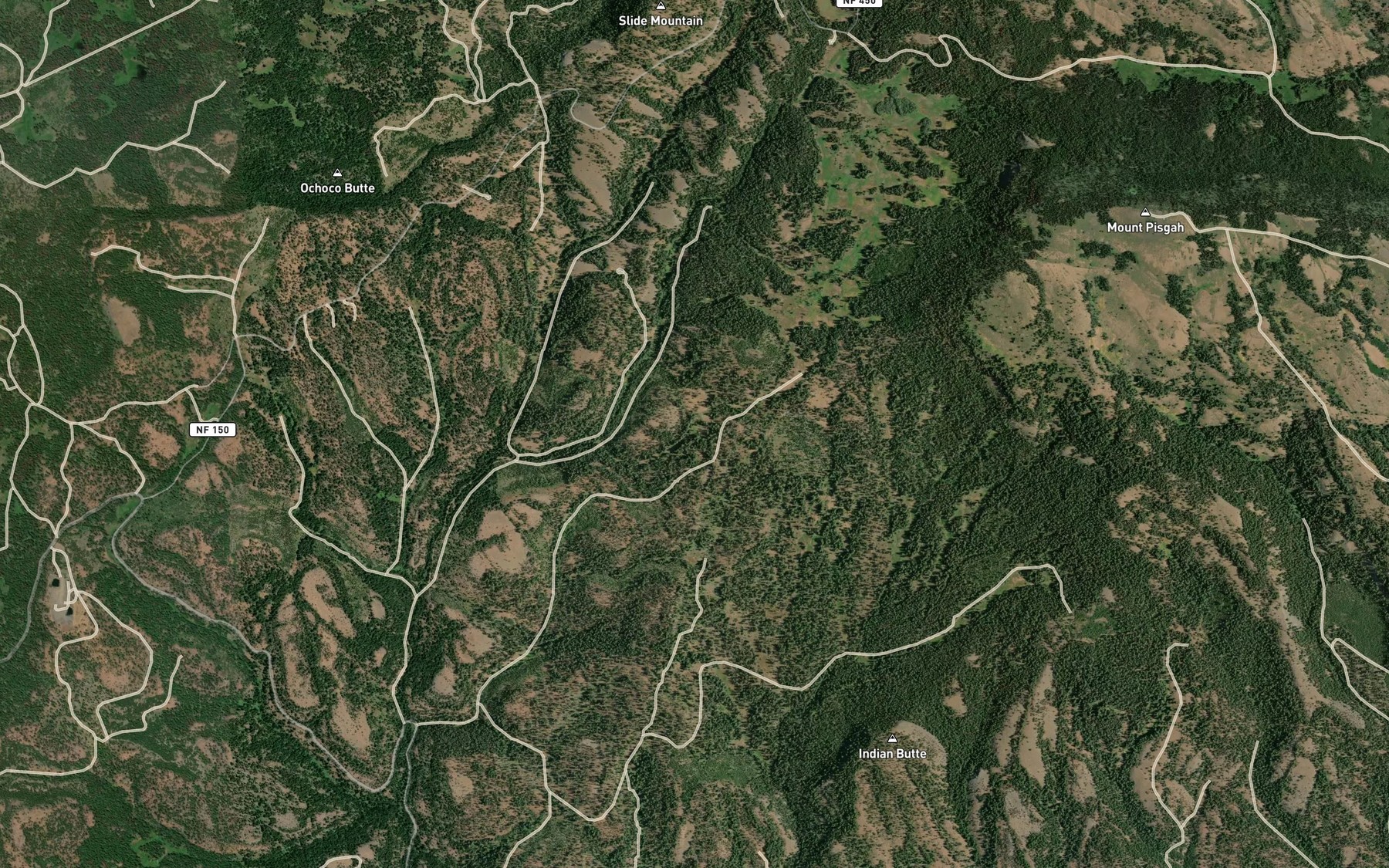 Satellite map of the Cup Spring