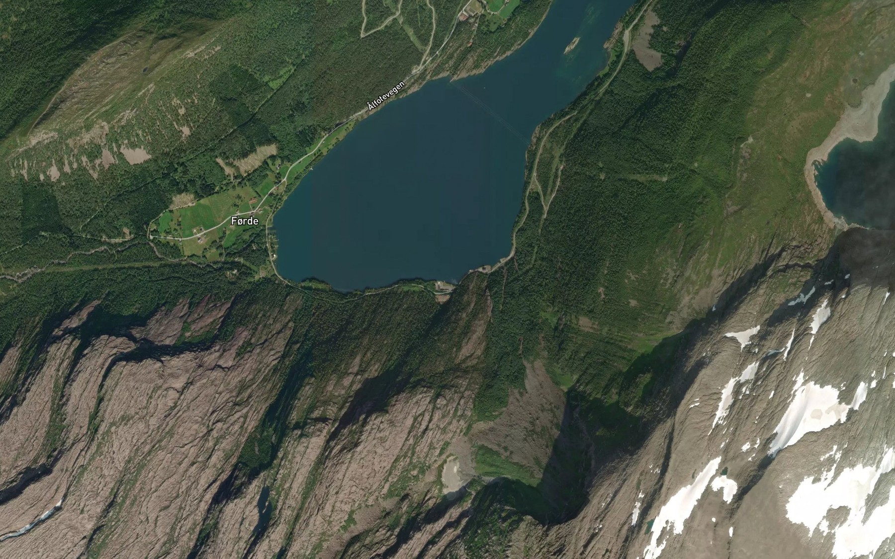 Satellite map of the Sorevika