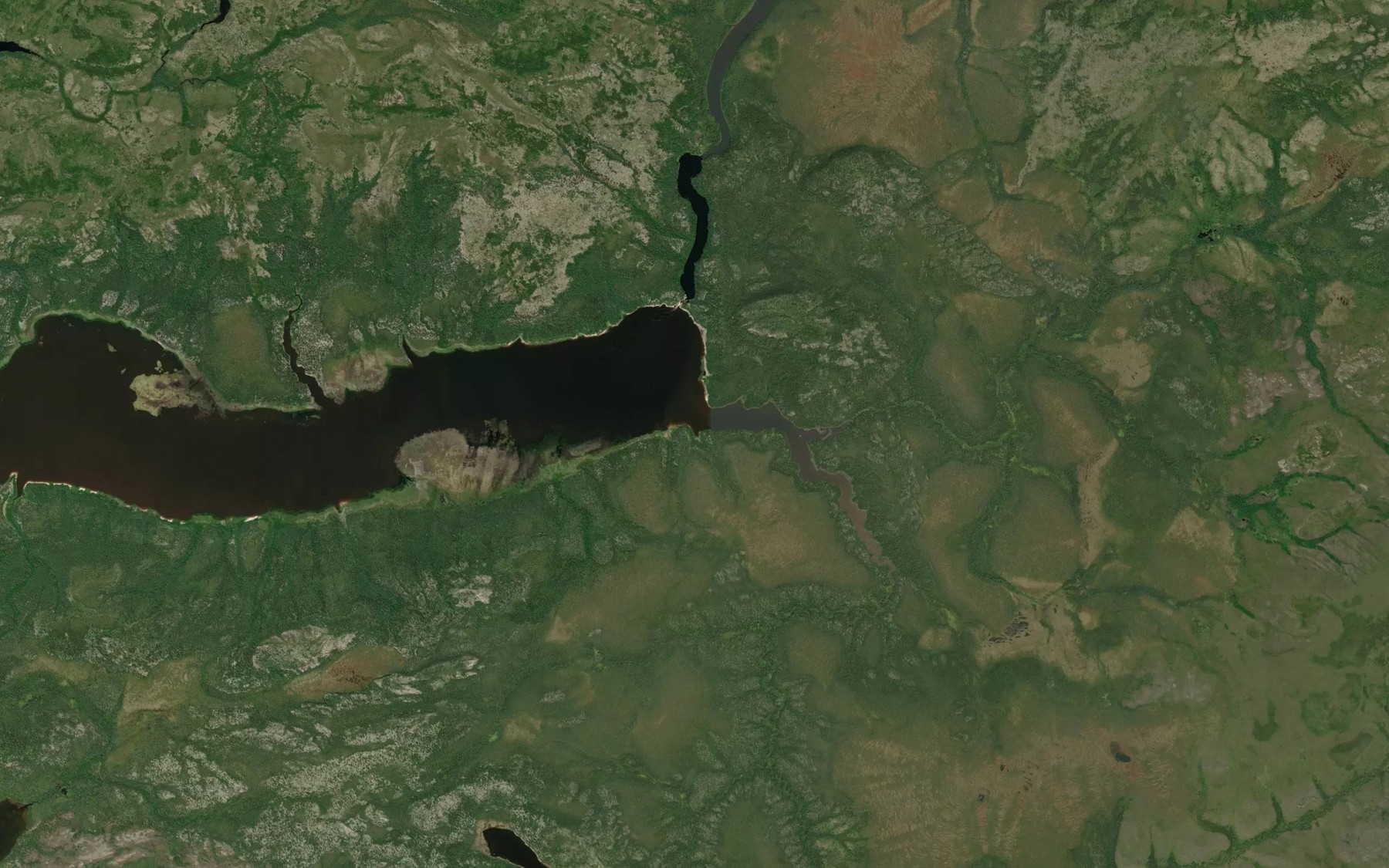Satellite map of the Riviere Giard