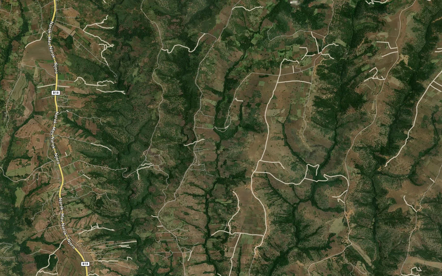 Satellite map of the Berouajou