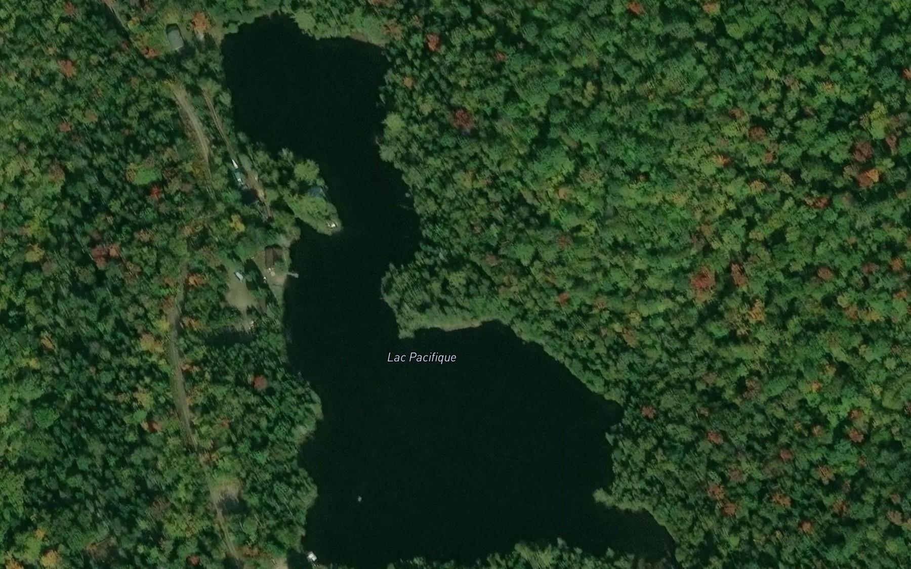 Satellite map of the Lac Pacifique