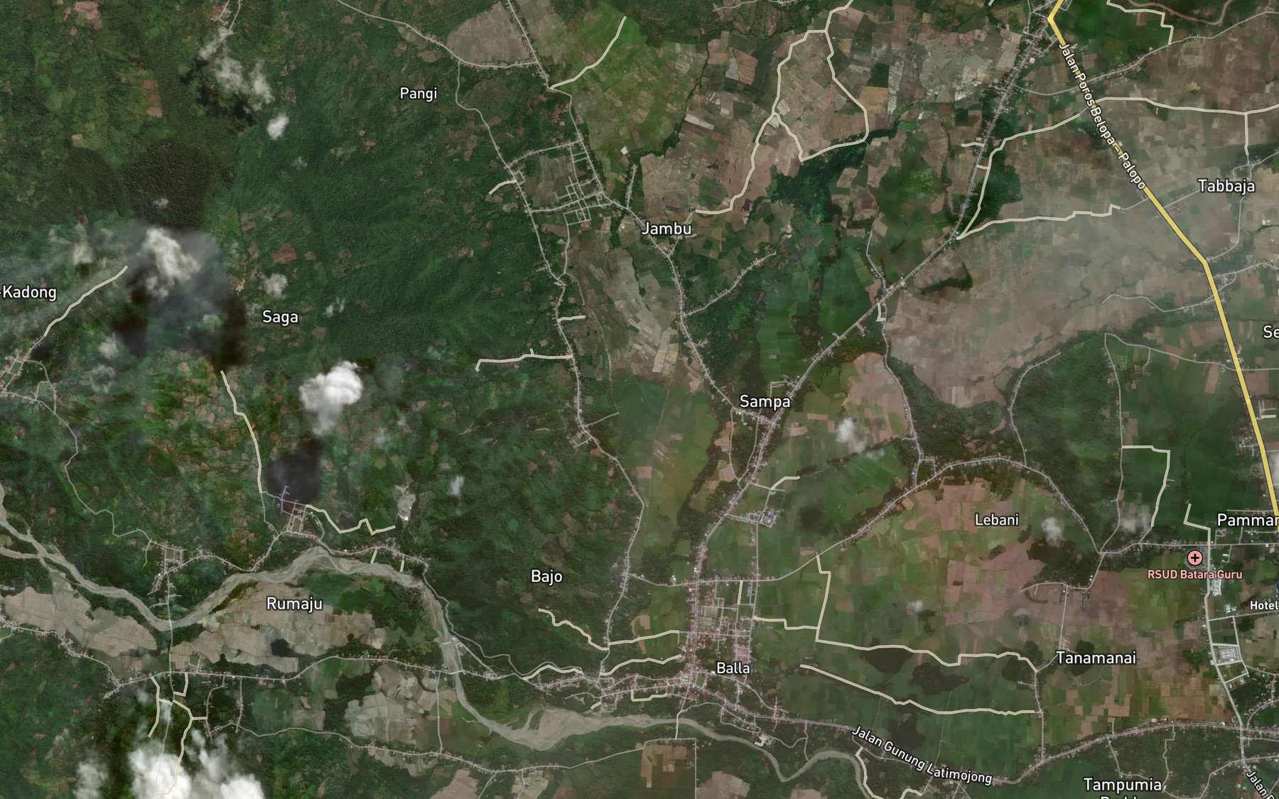 Satellite map of the Salu Sudu