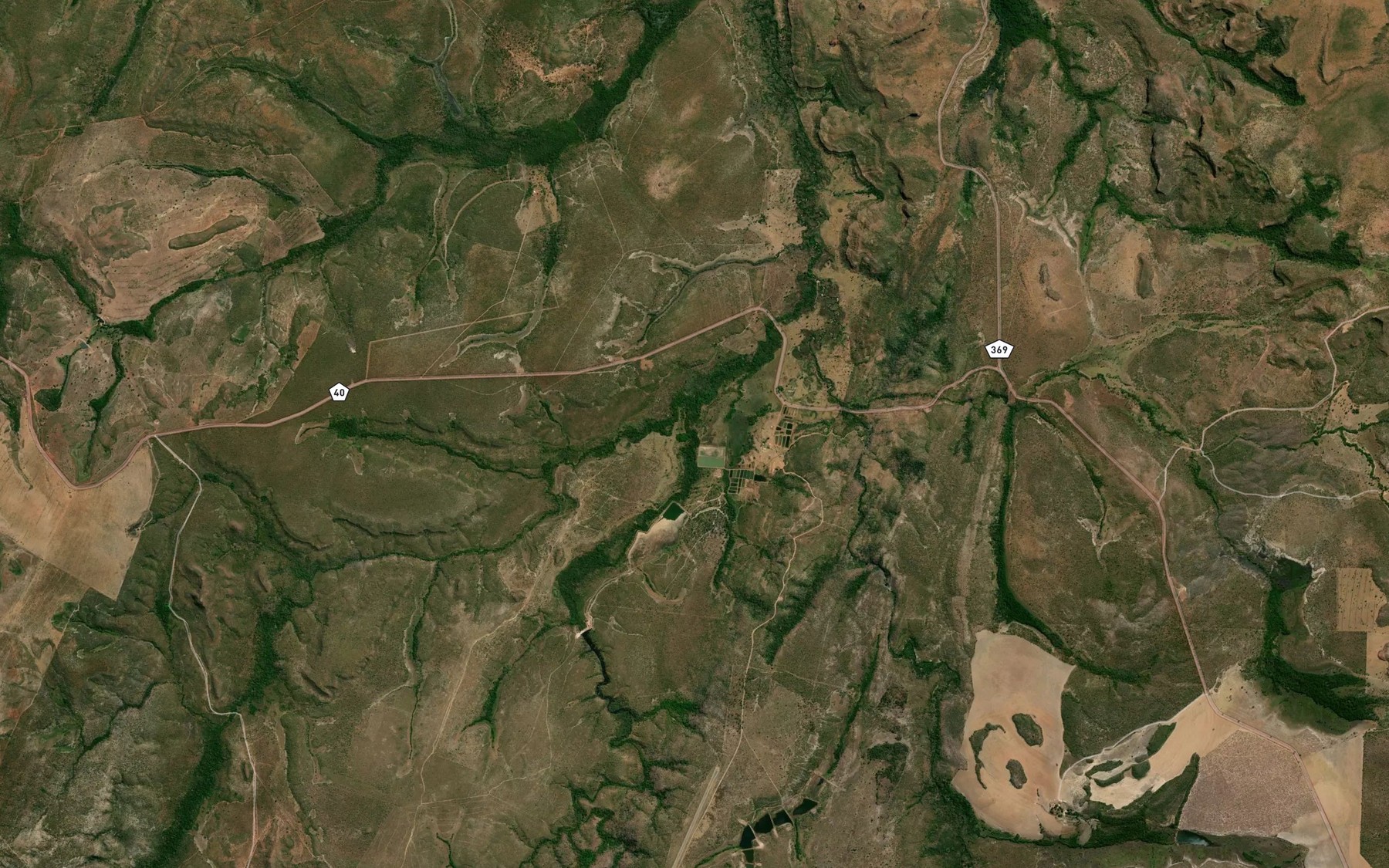 Satellite map of the Corrego Sucuriu