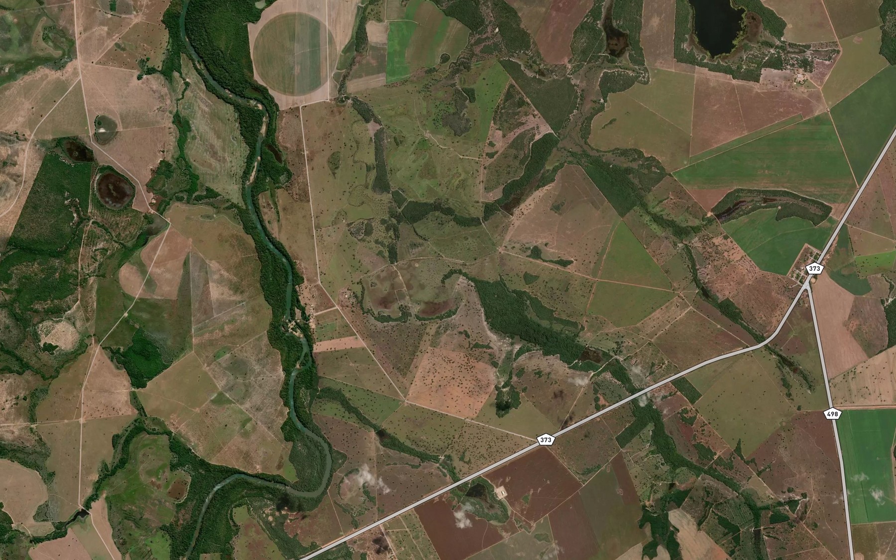 Satellite map of the Corrego da Mata