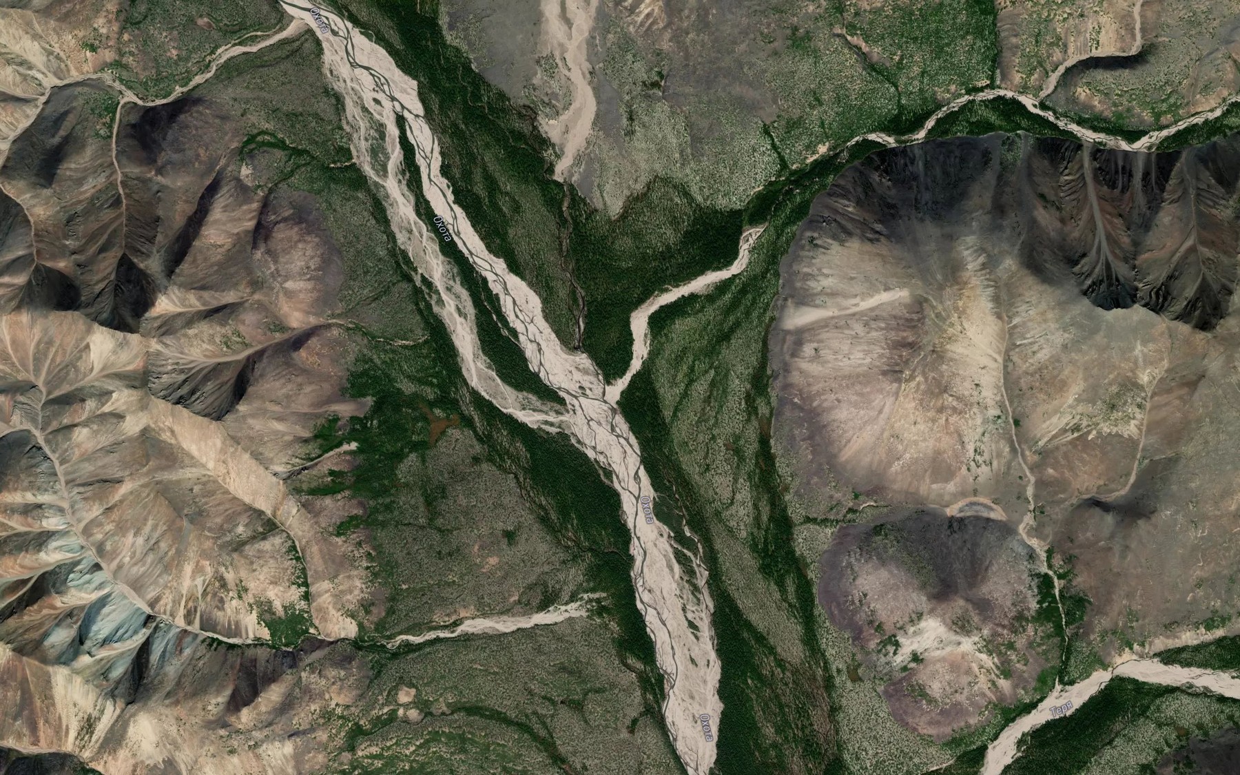 Satellite map of the Gornyy