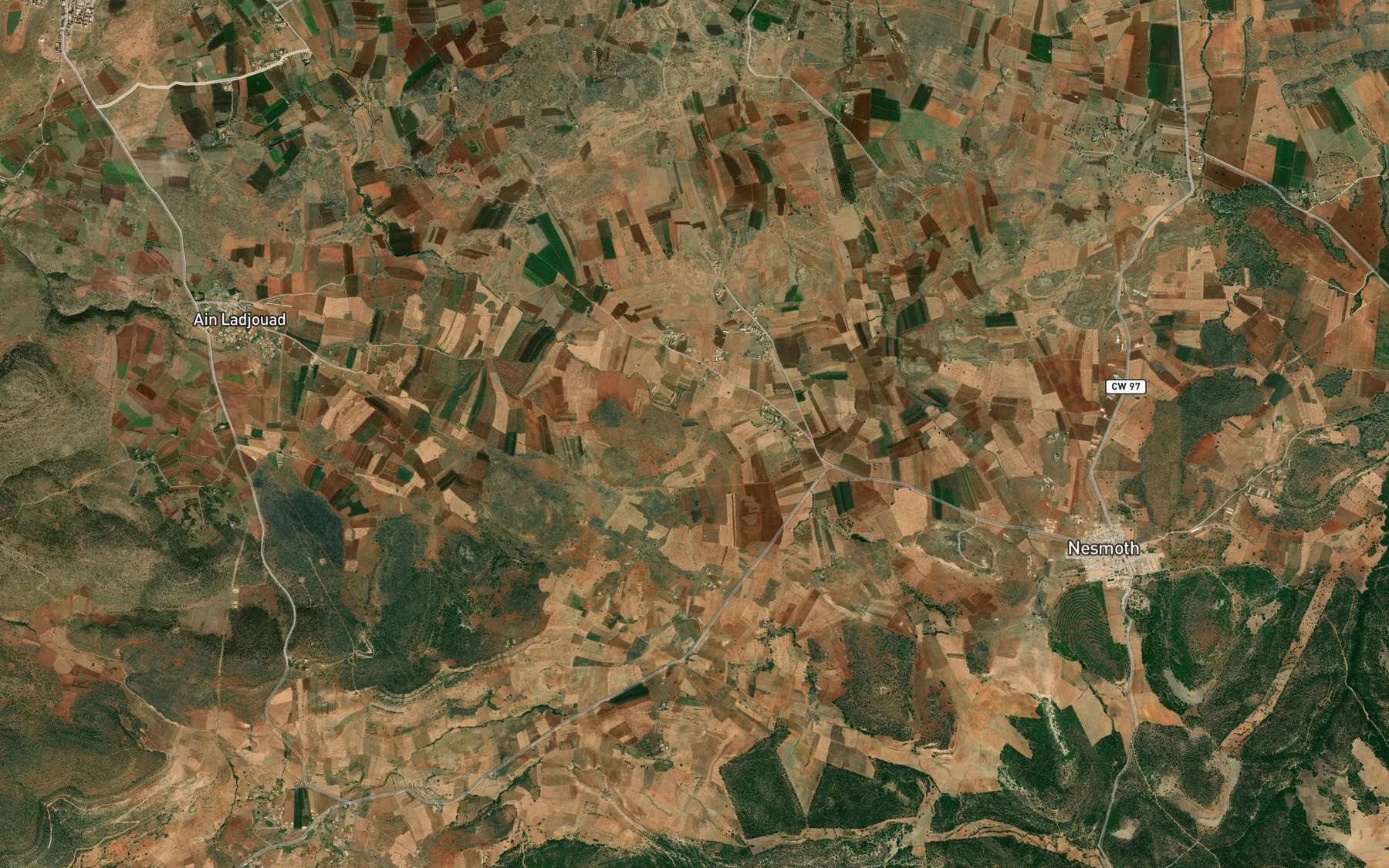Satellite map of the Ain M'charef