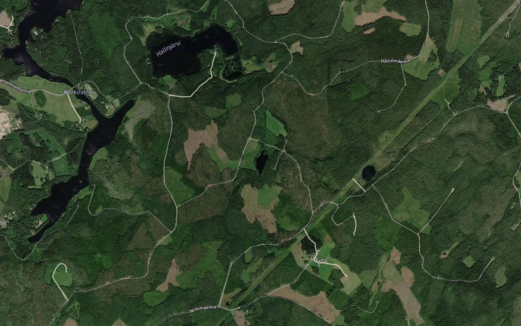 Satellite map of the Loytynlampi