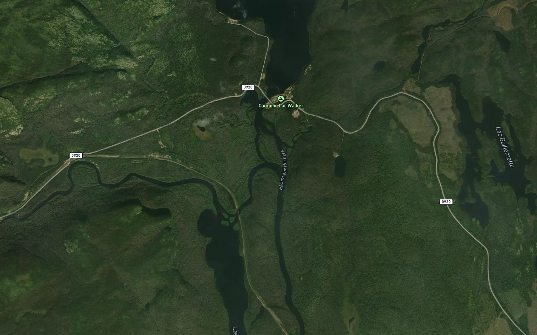 Satellite map of the Riviere MacDonald