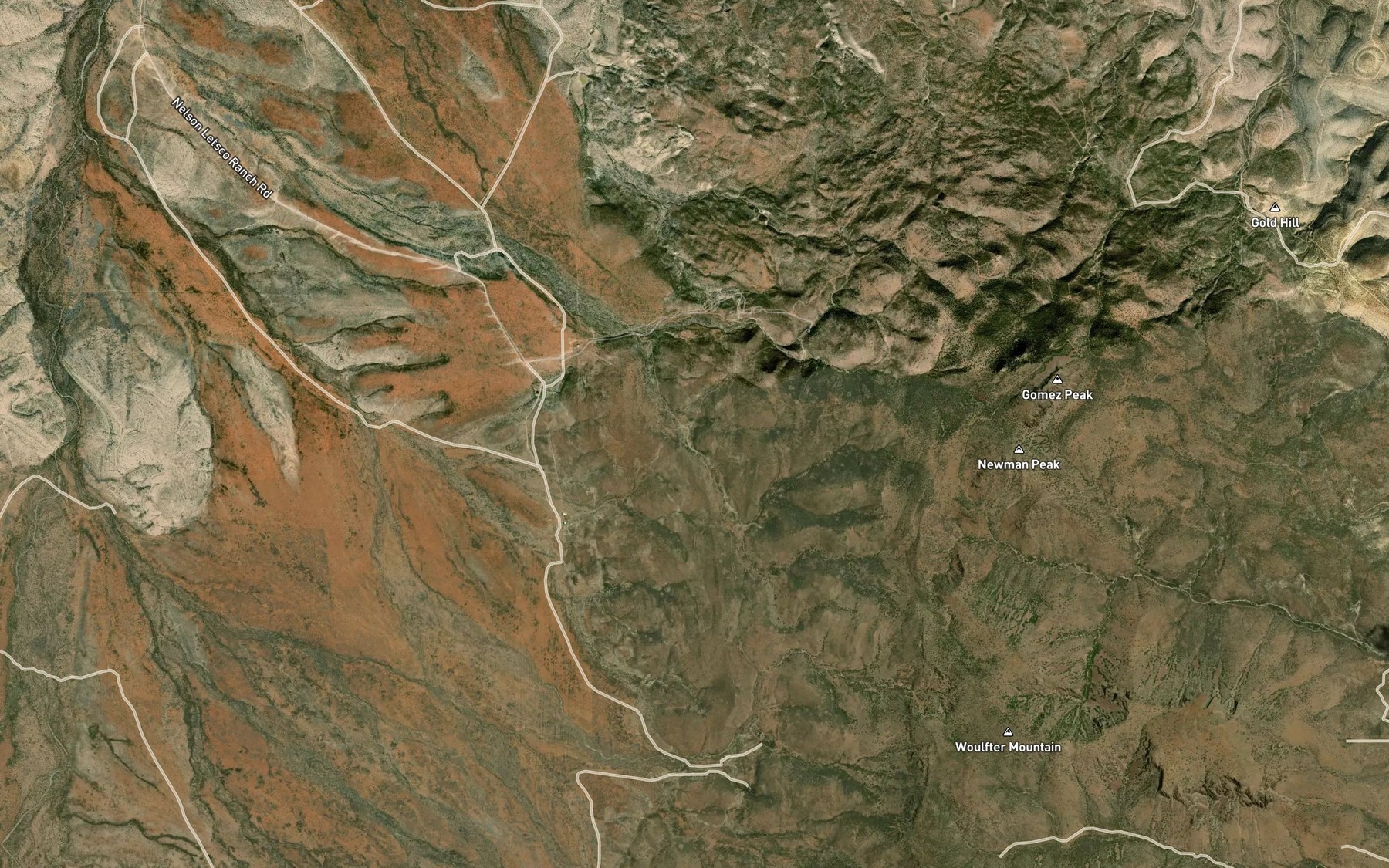 Satellite map of the Indian Spring
