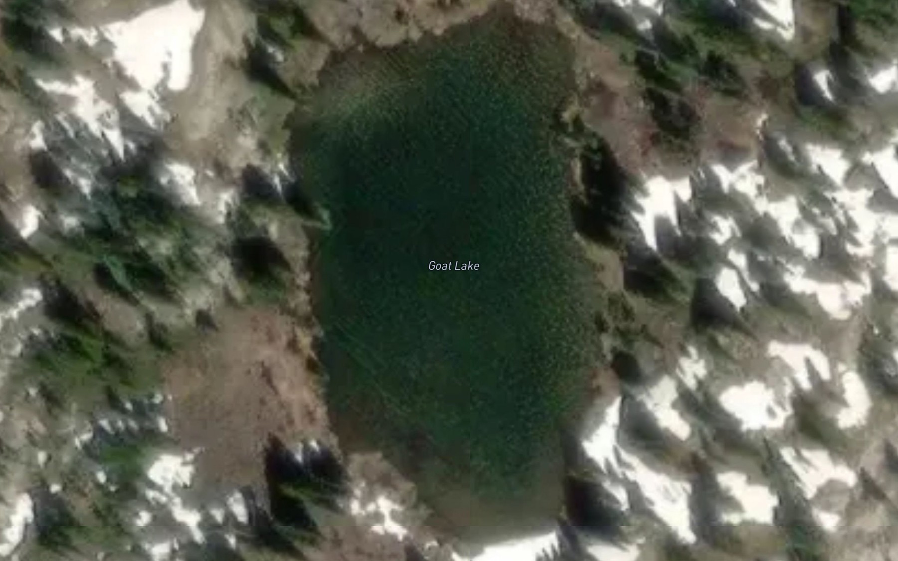 Satellite map of the Goat Lake