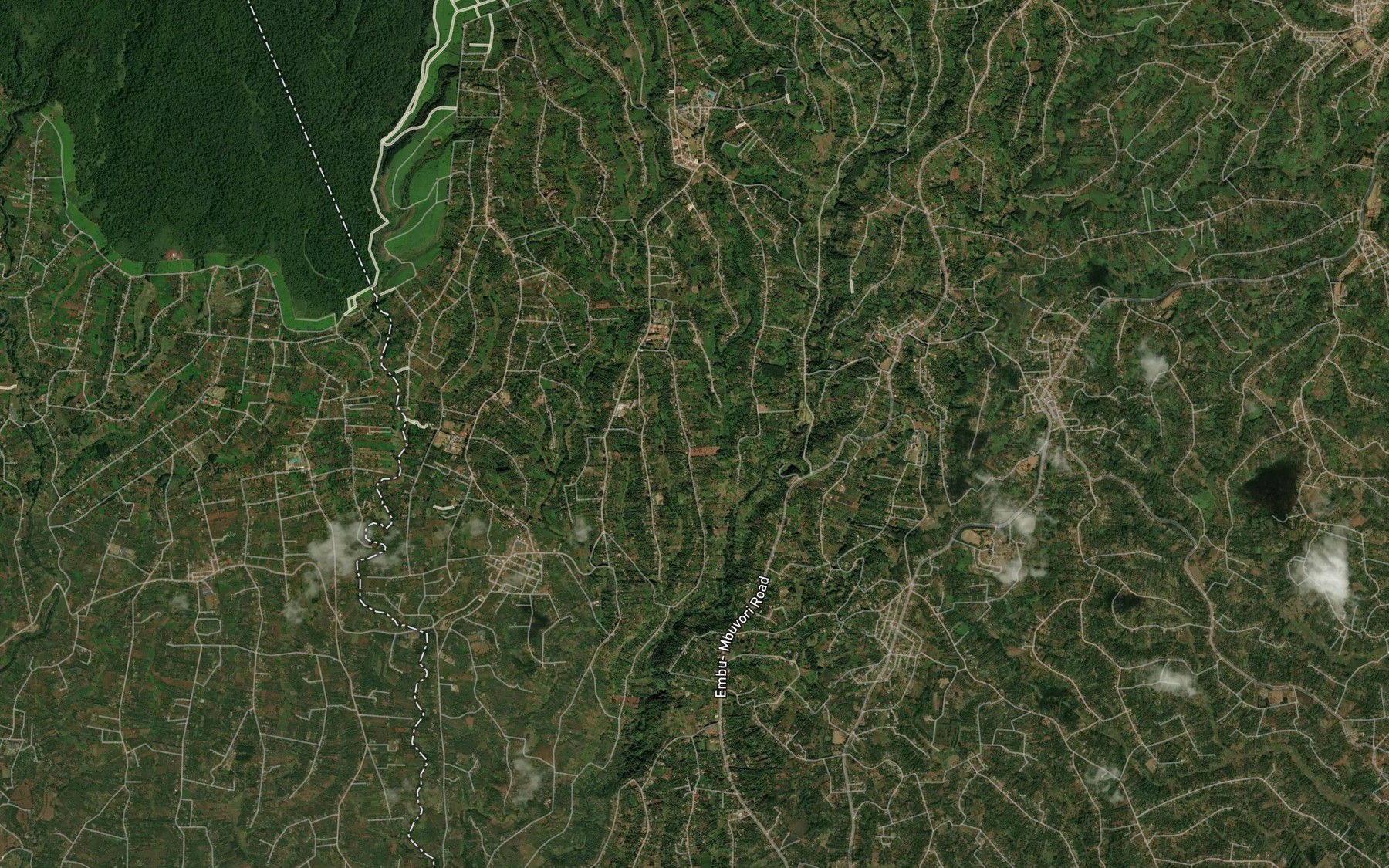Satellite map of the Karati