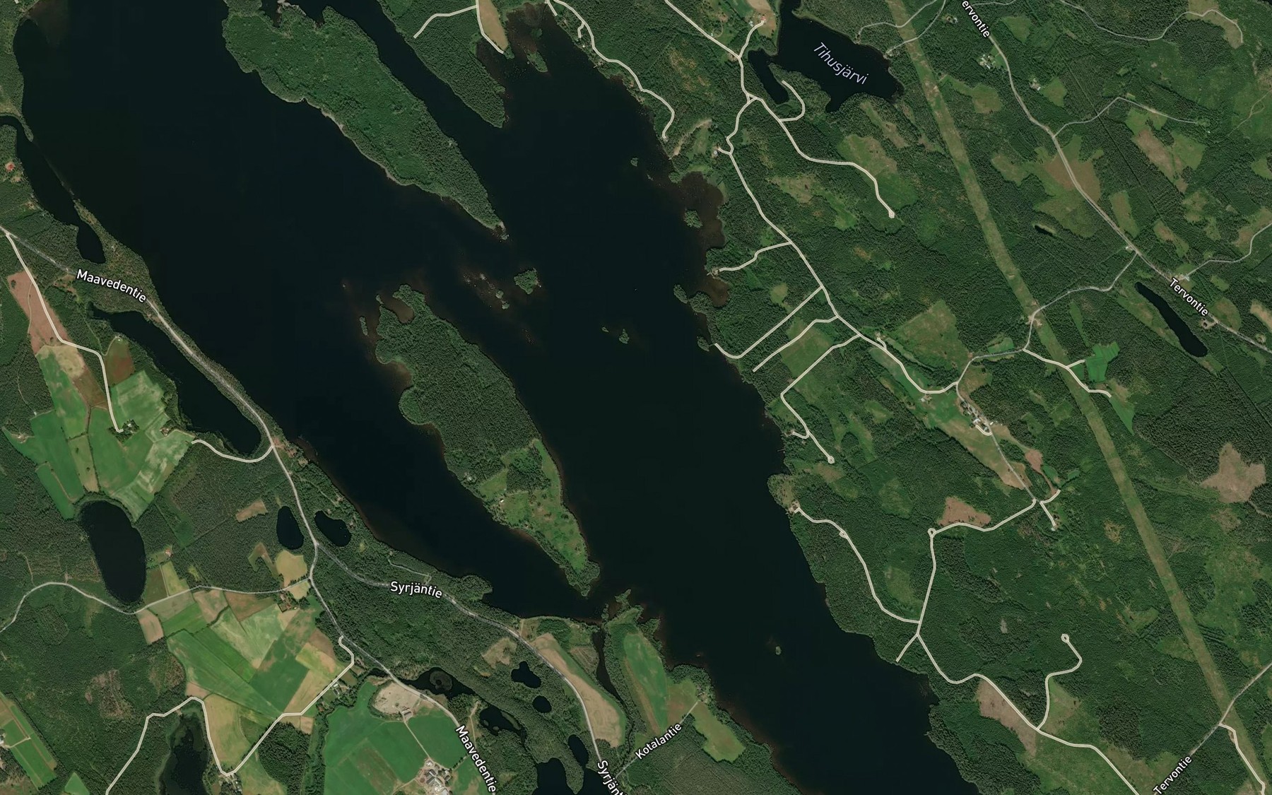 Satellite map of the Etelaselka