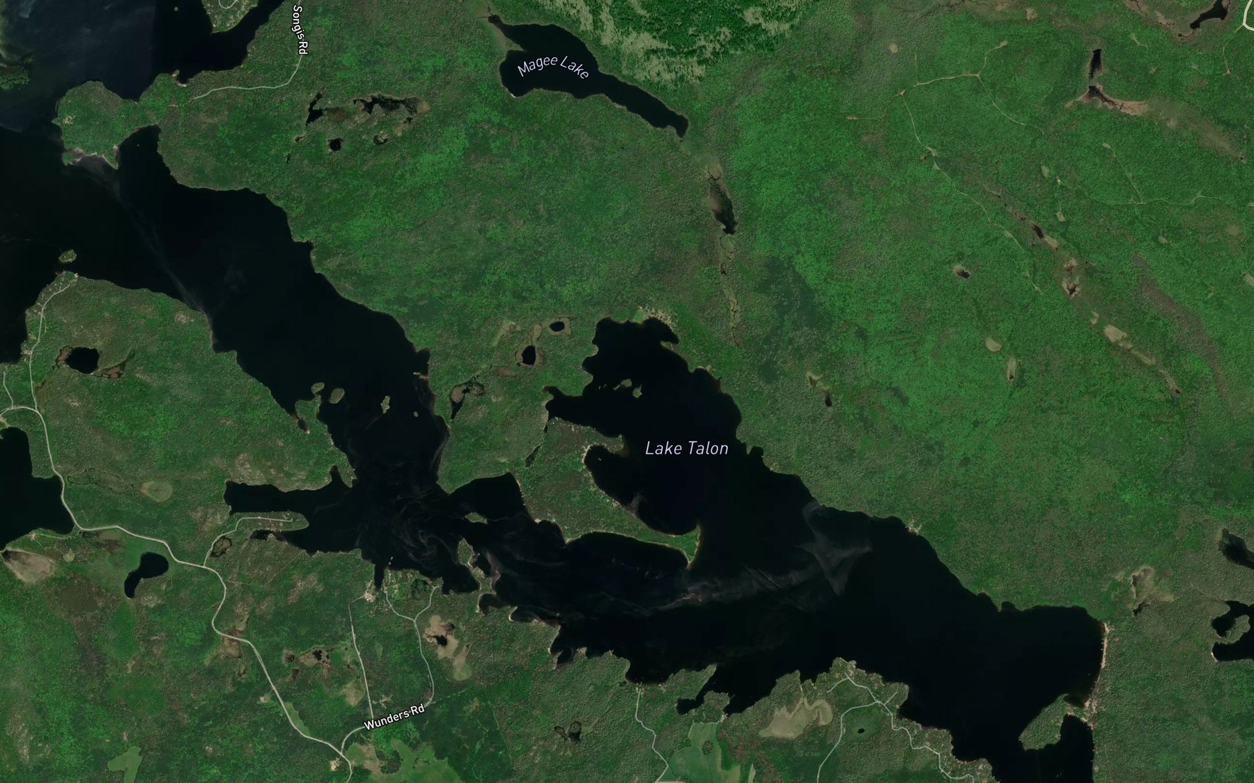 Satellite map of the James Bay