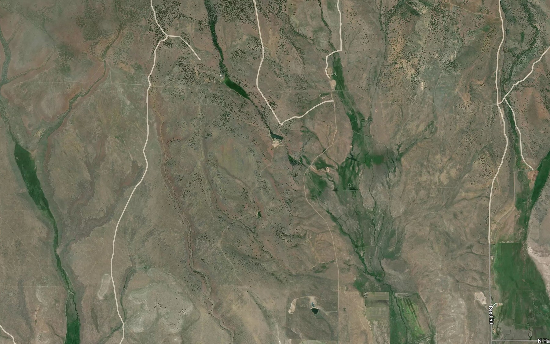 Satellite map of the Danforth Ditch