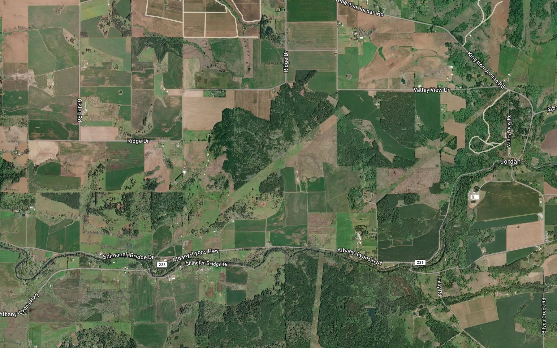 Satellite map of the Hafco Reservoir