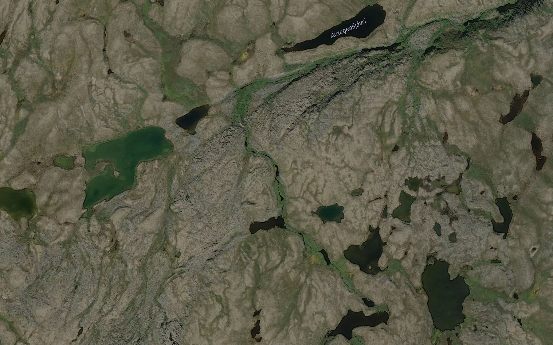 Satellite map of the Daggejakka