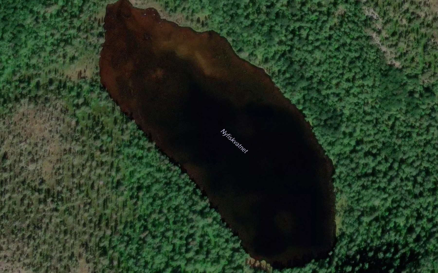 Satellite map of the Nyfiskvatnet