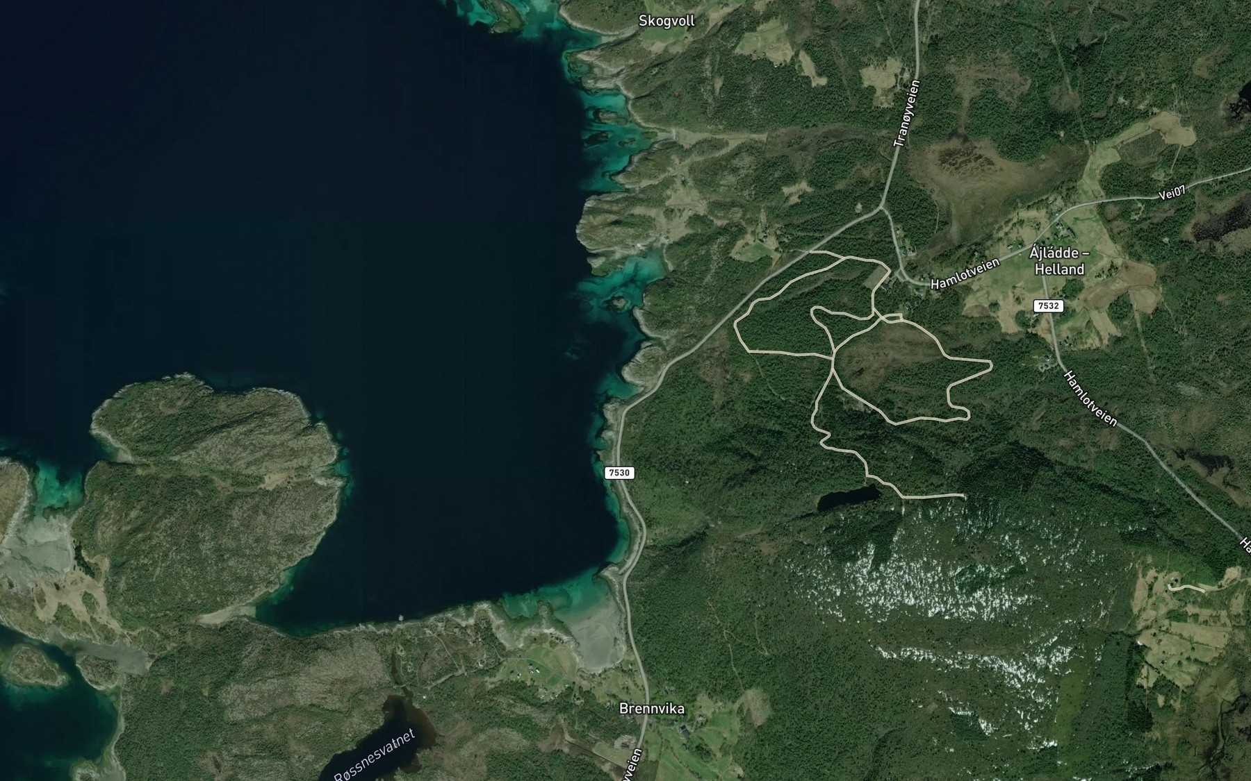 Satellite map of the Beinhusvika