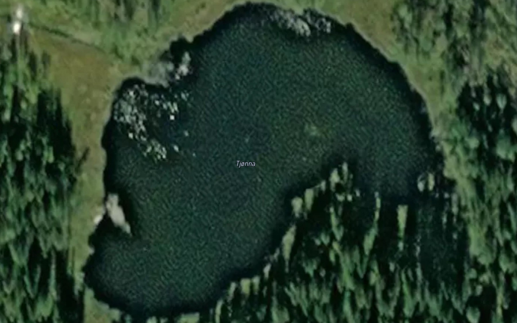 Satellite map of the Tjonna
