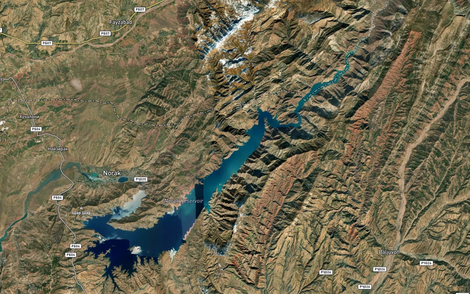 Satellite map of the Obanbori Norak