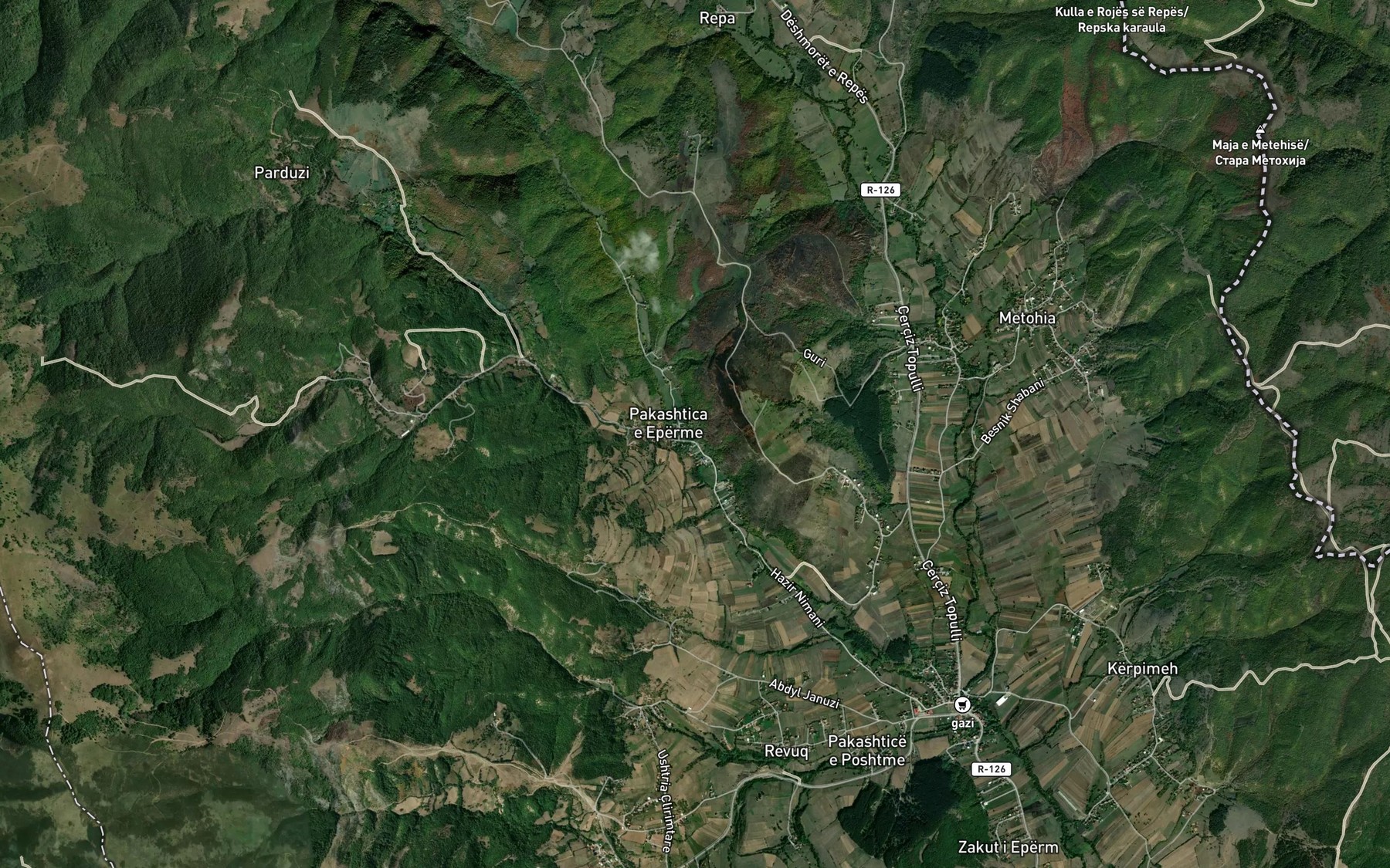 Satellite map of the Lumi Sylevic