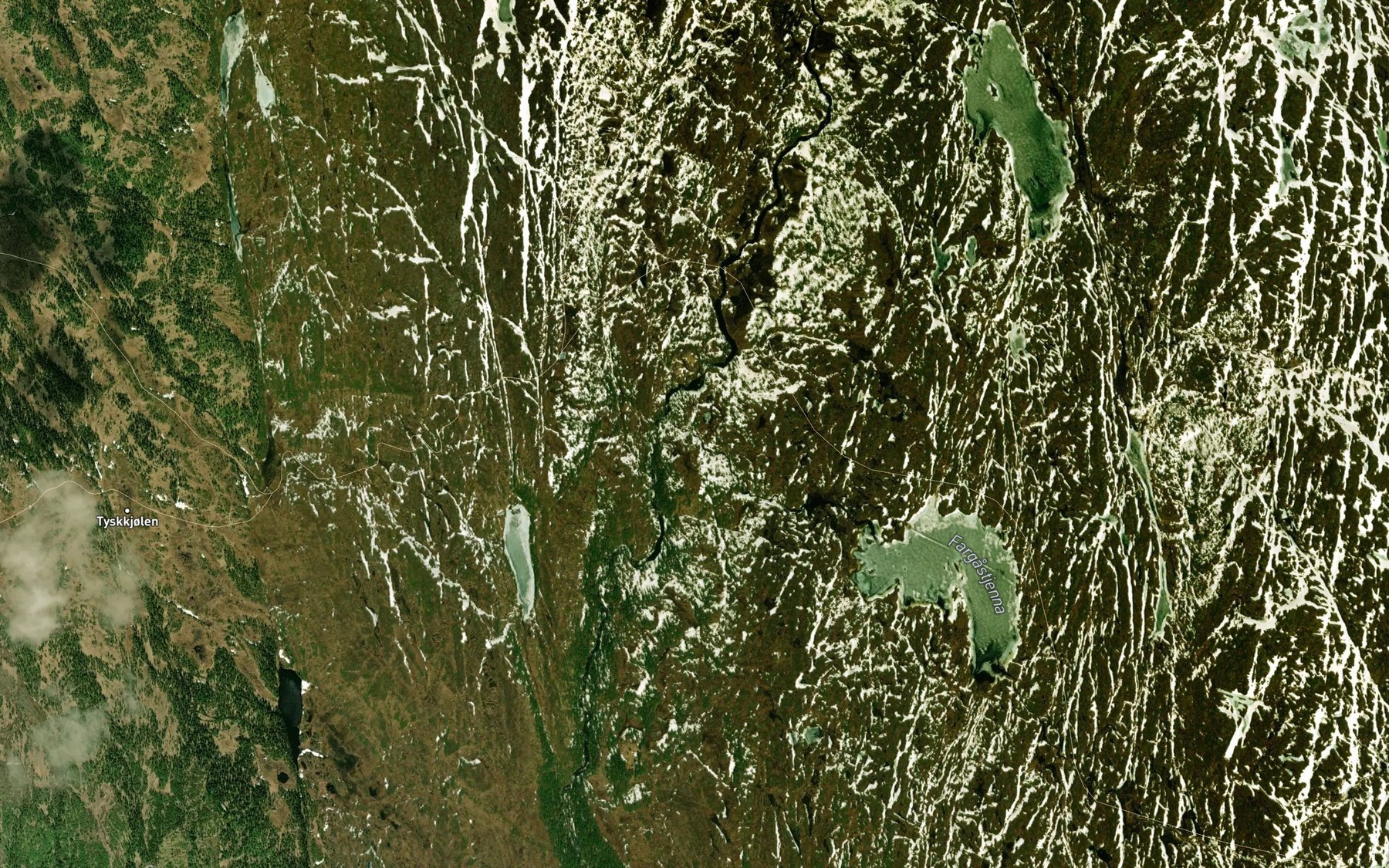 Satellite map of the Fagerasbekken