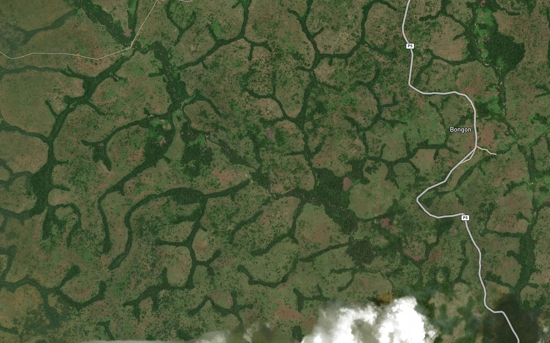 Satellite map of the Kongole