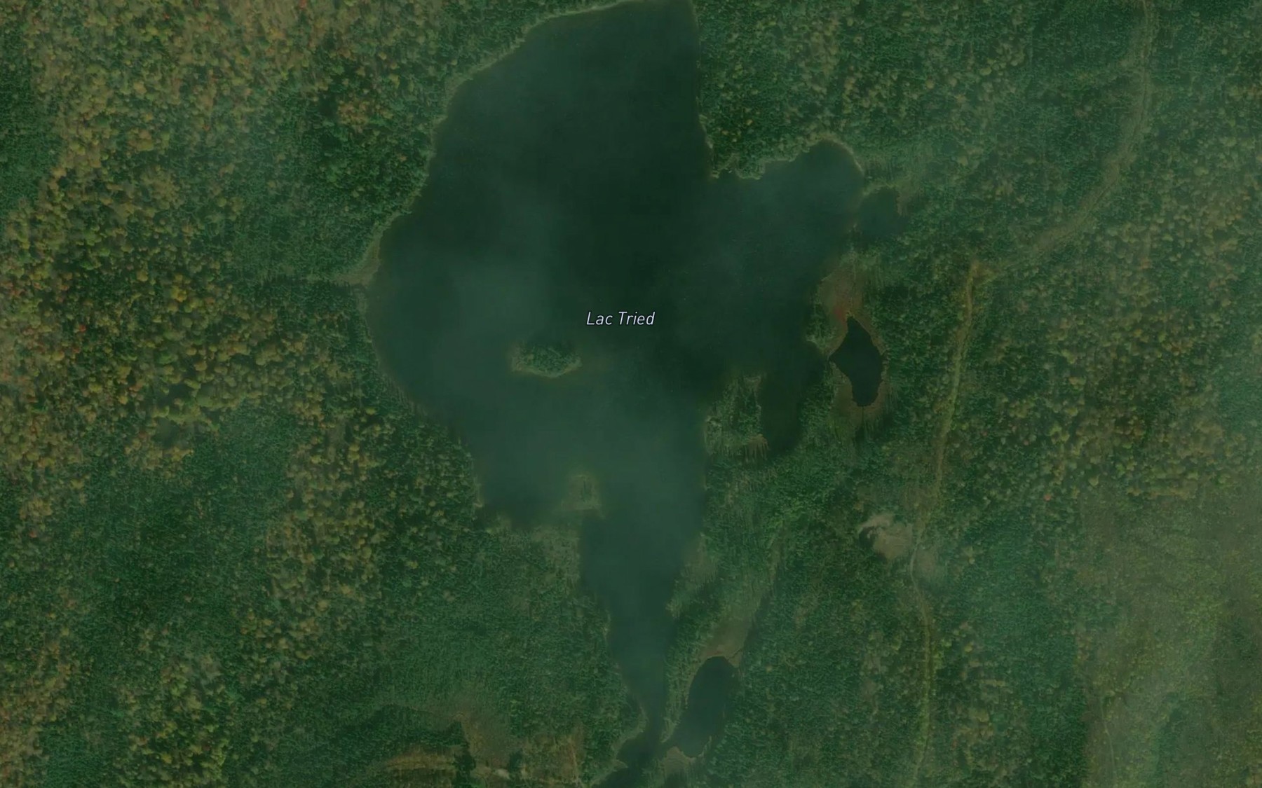Satellite map of the Lac Tried
