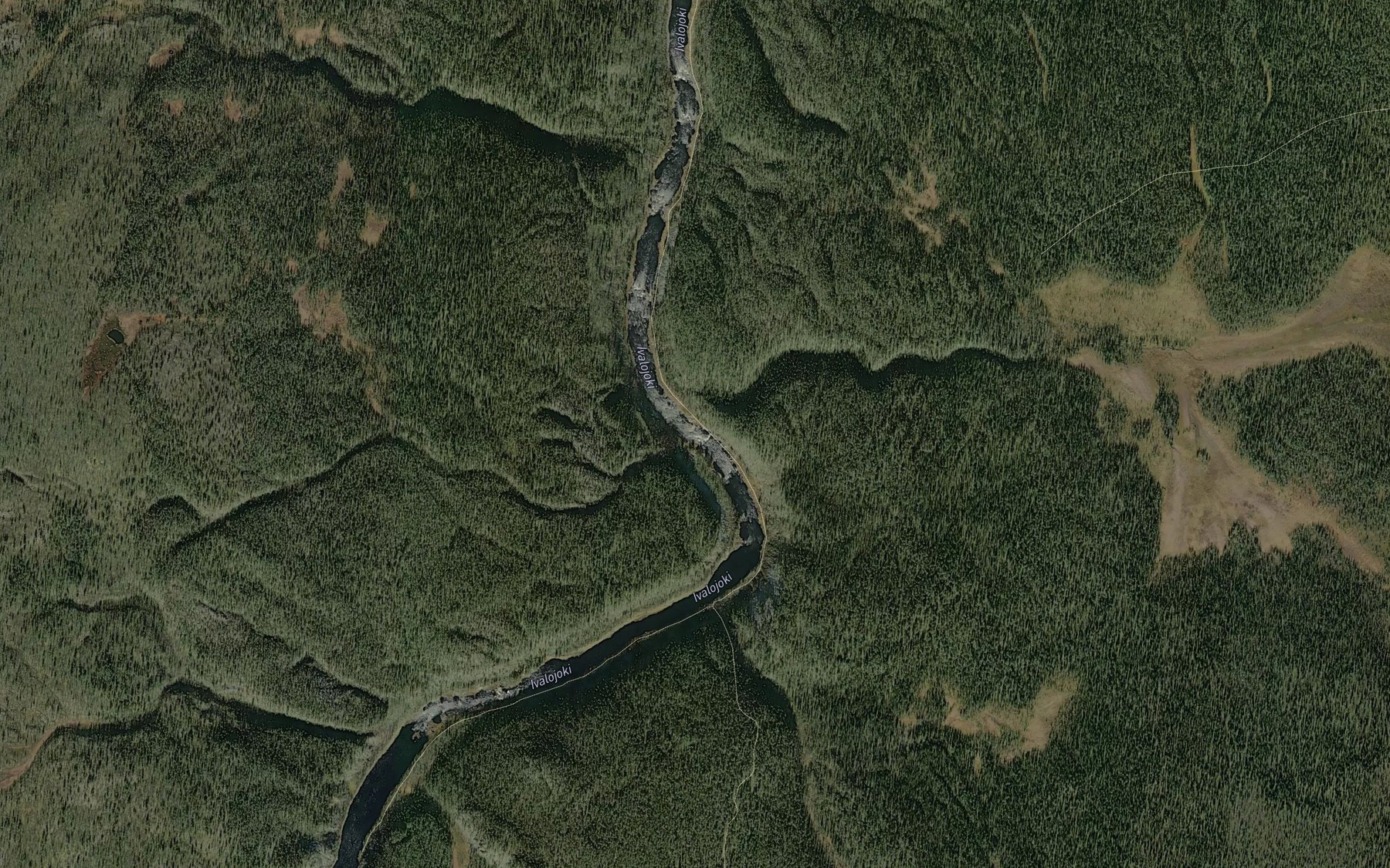 Satellite map of the Penttilankoski