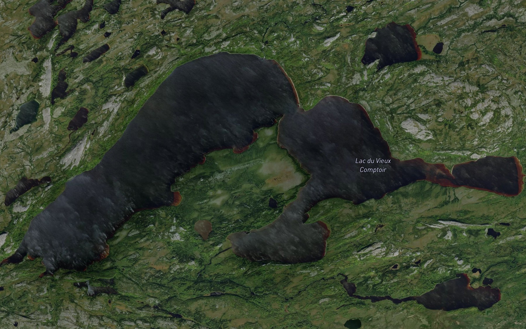 Satellite map of the Lac du Vieux Comptoir
