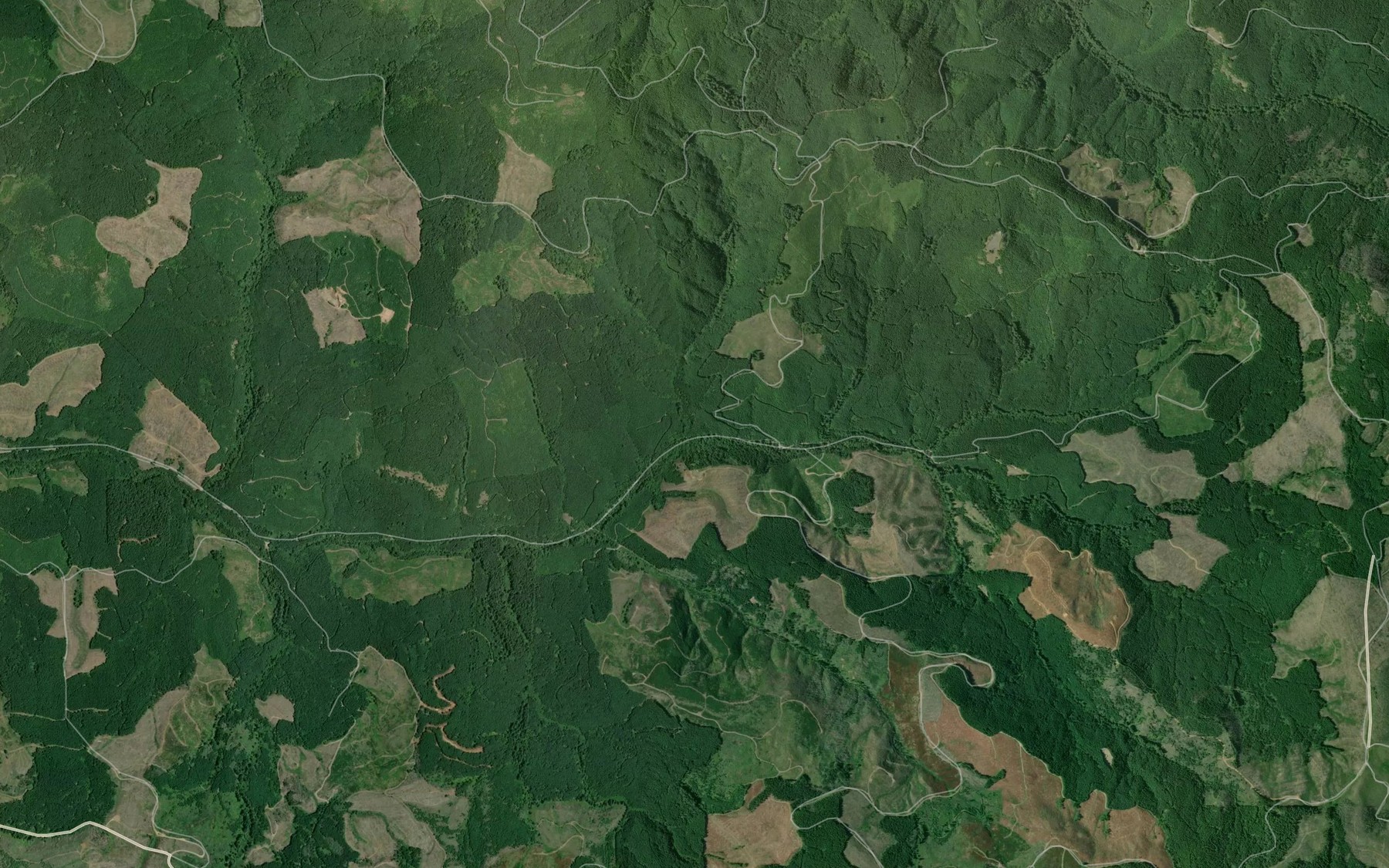 Satellite map of the Buttin Creek