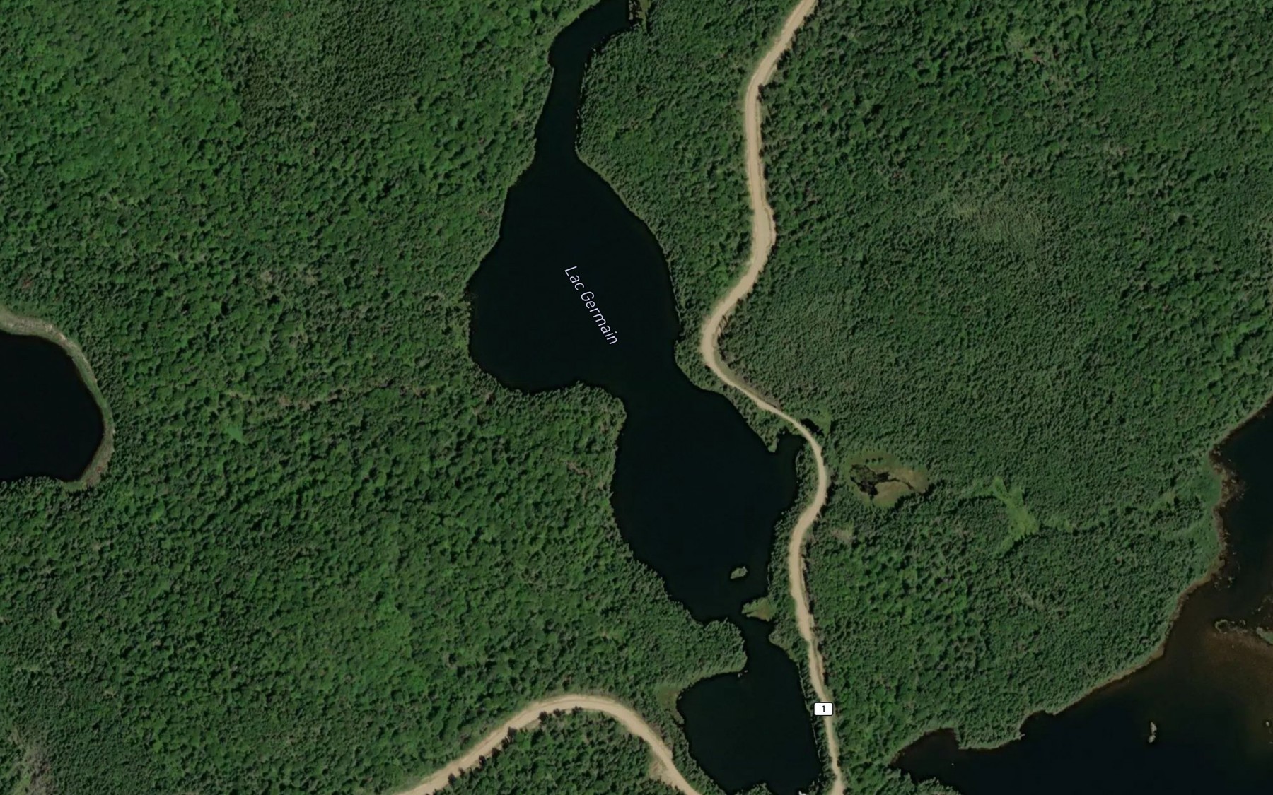 Satellite map of the Lac Germain