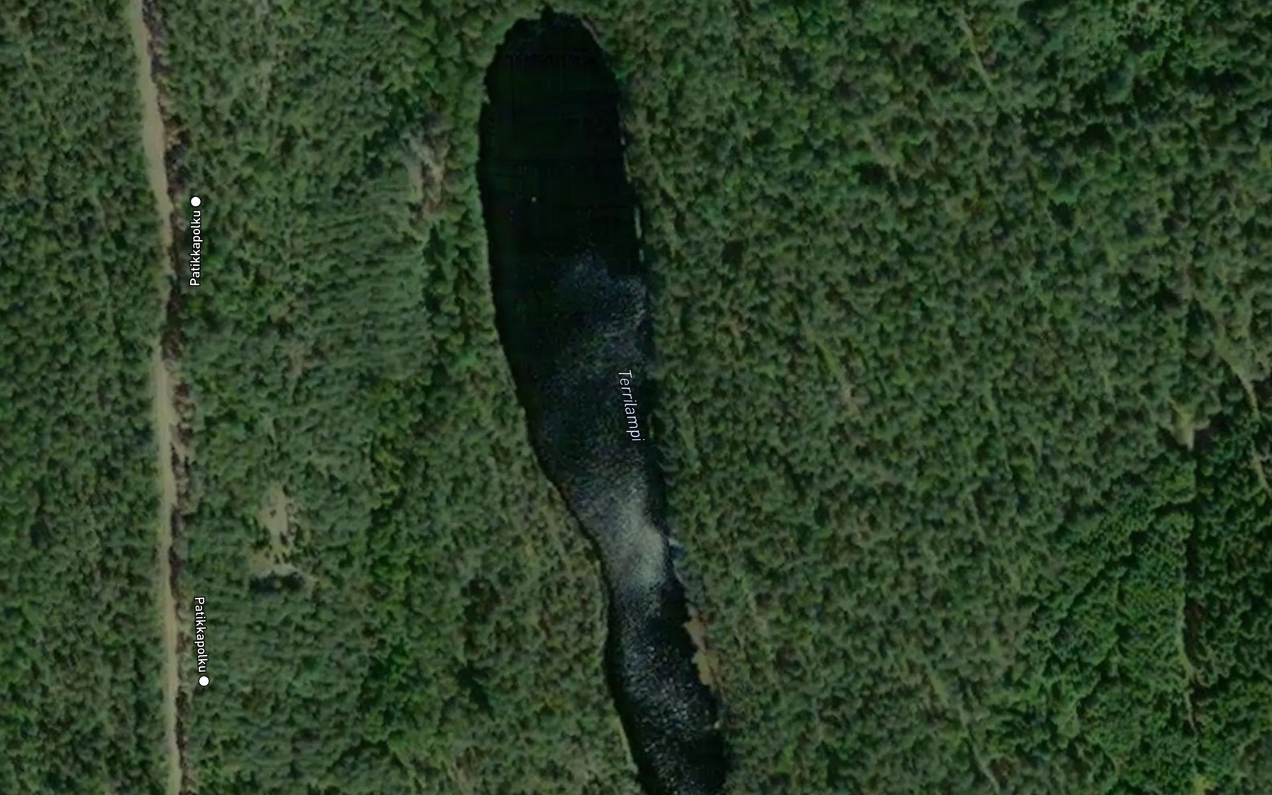 Satellite map of the Iso Teerilampi