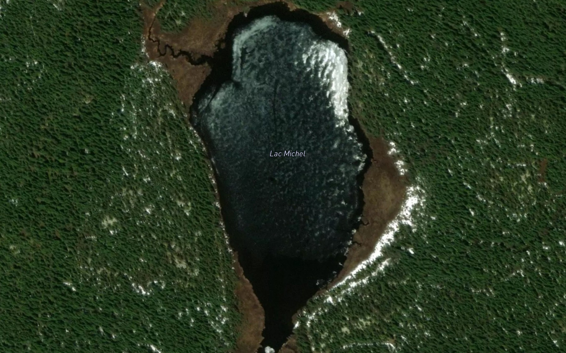 Satellite map of the Lac Michel