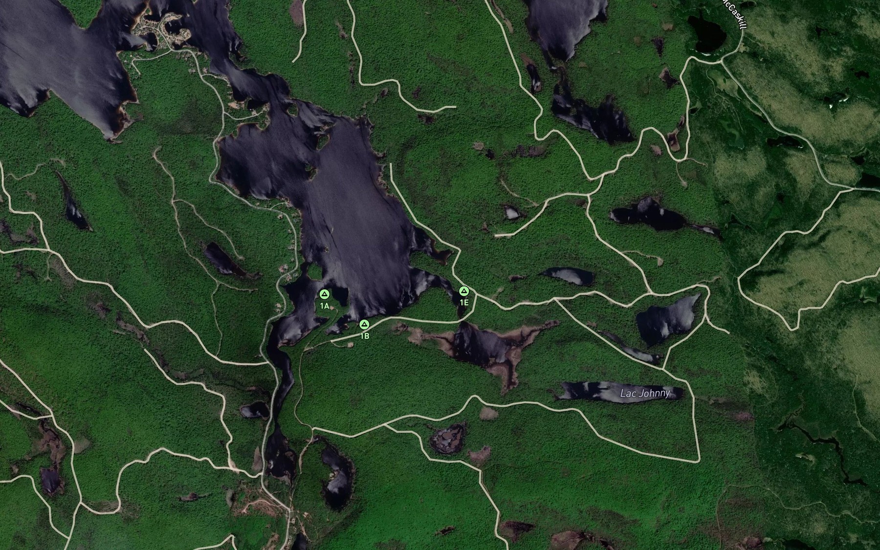 Satellite map of the Lac a Fiston