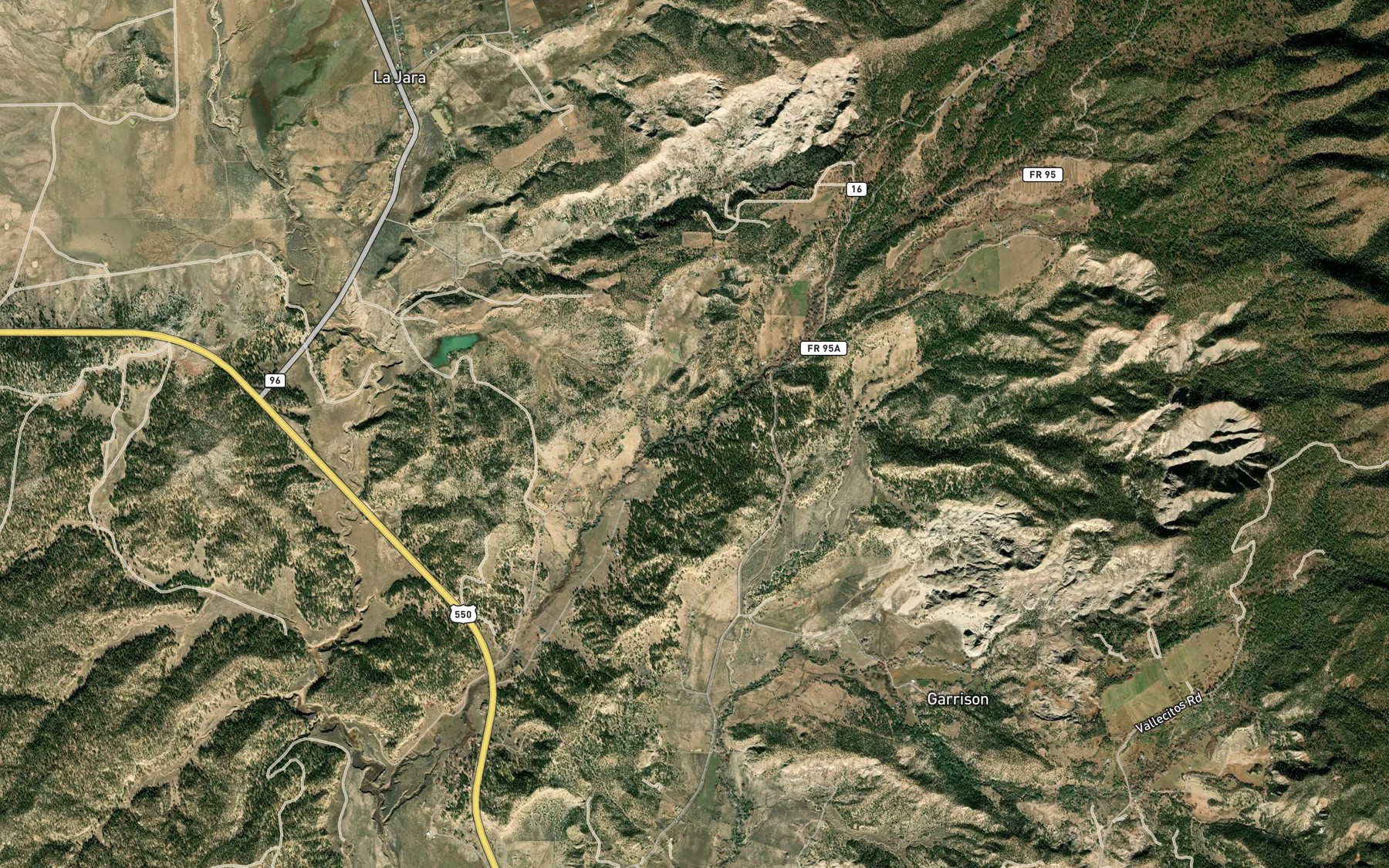 Satellite map of the R D Phillips Spring