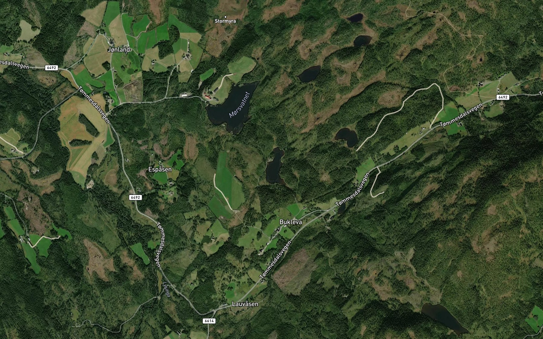 Satellite map of the Giltjorna