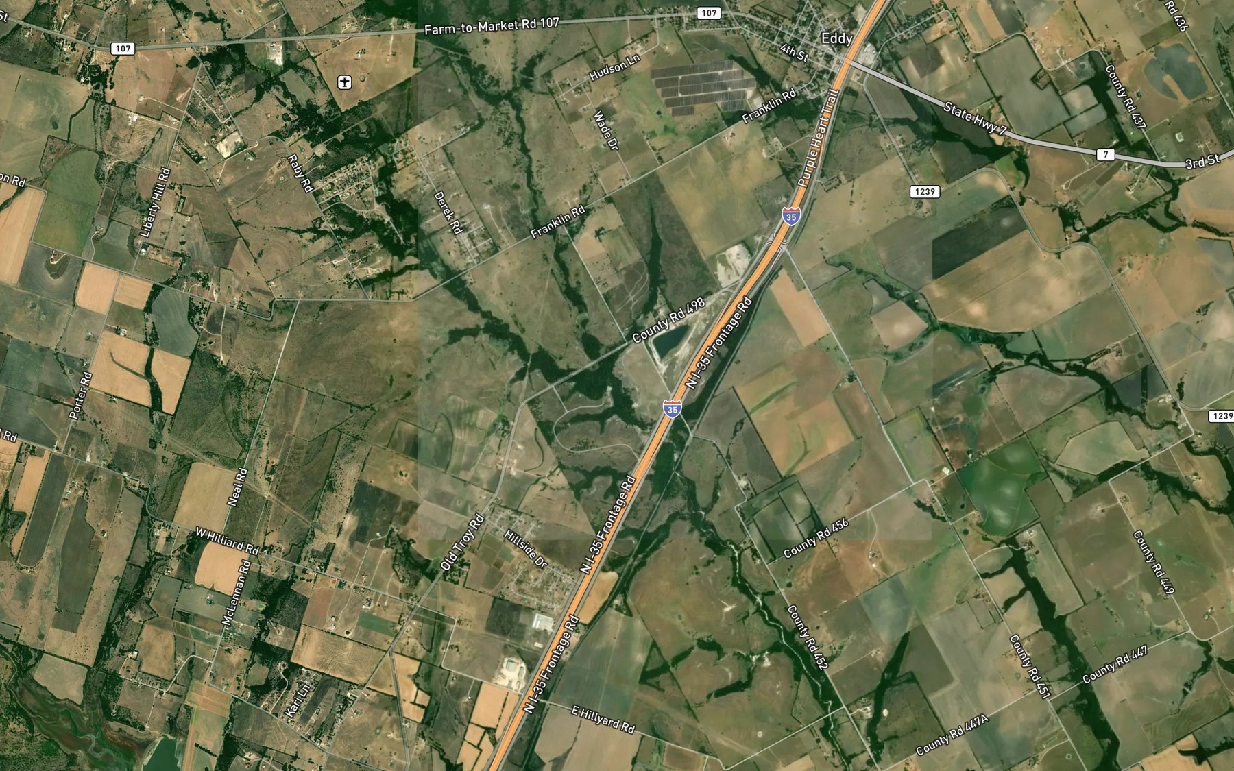 Satellite map of the West Fork Deer Creek